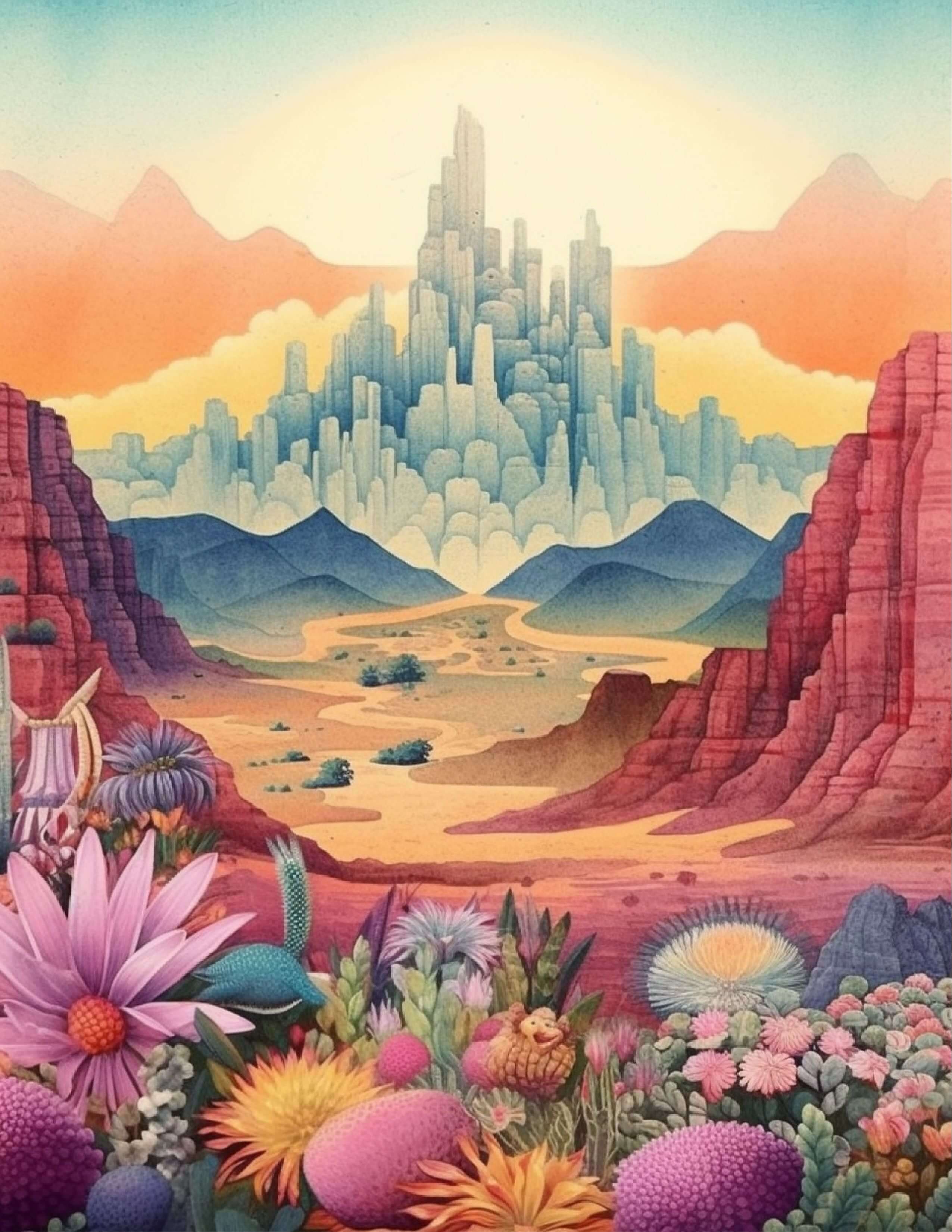 🌄 200 Eye-Catching Landscape Coloring Book & Stunning Covers with Resell Rights - Image 5