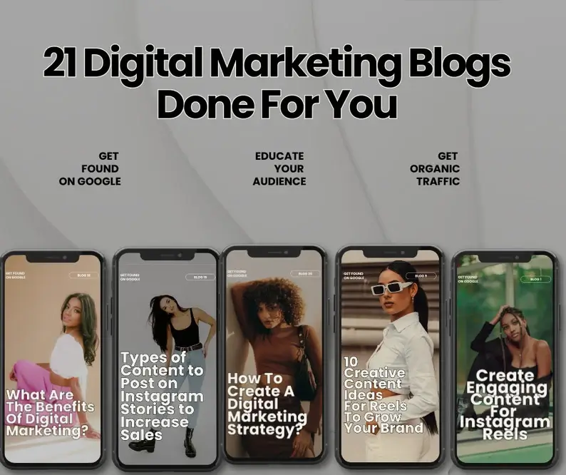 21 Digital Marketing Blogs: Ready-to-Use PLR Blogger Templates - Image 2