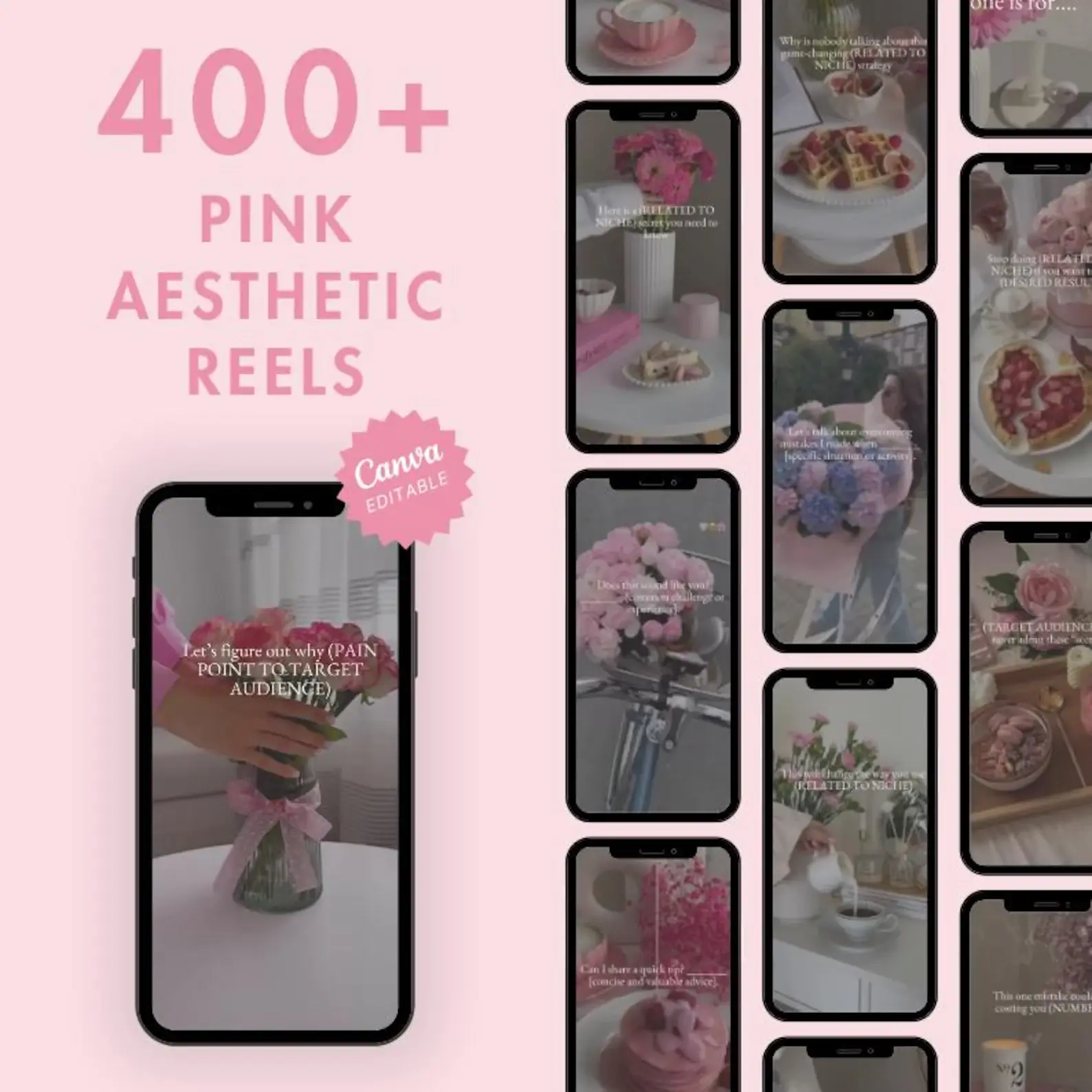 550 Pink Aesthetic Faceless Content W/ Master Resell Rights - Image 3