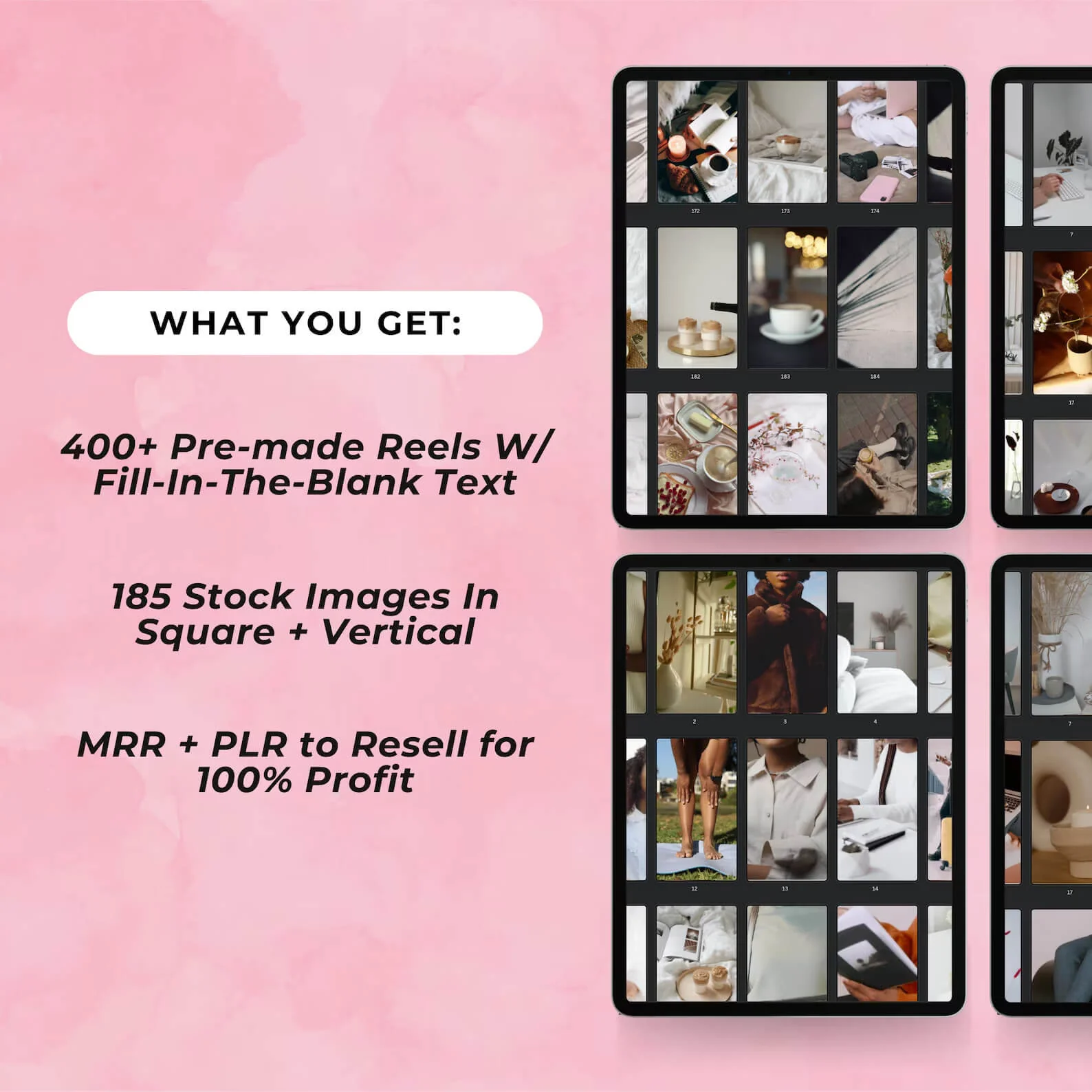 550 Pink Aesthetic Faceless Content W/ Master Resell Rights - Image 7