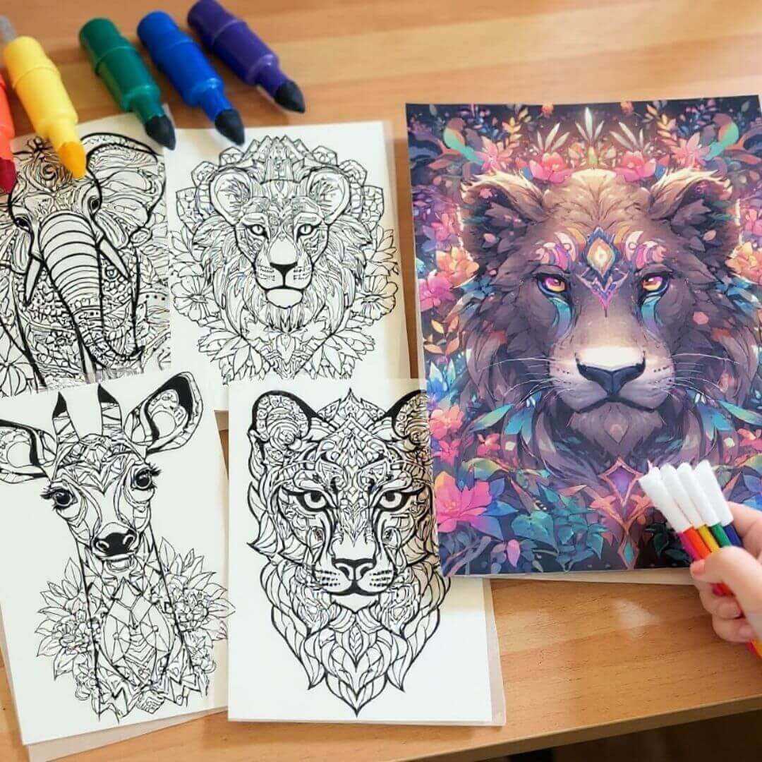 🐾 50 Animal Mandala with Resell Rights (with Resell Rights) - Image 3
