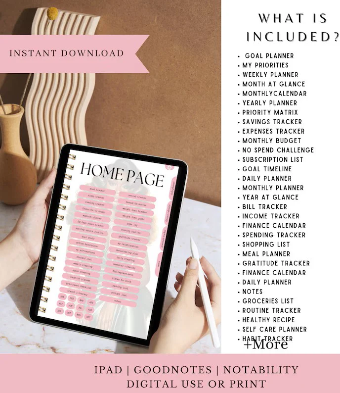 That Girl Planner: Both Digital & Printable | with Resell Rights - Image 2