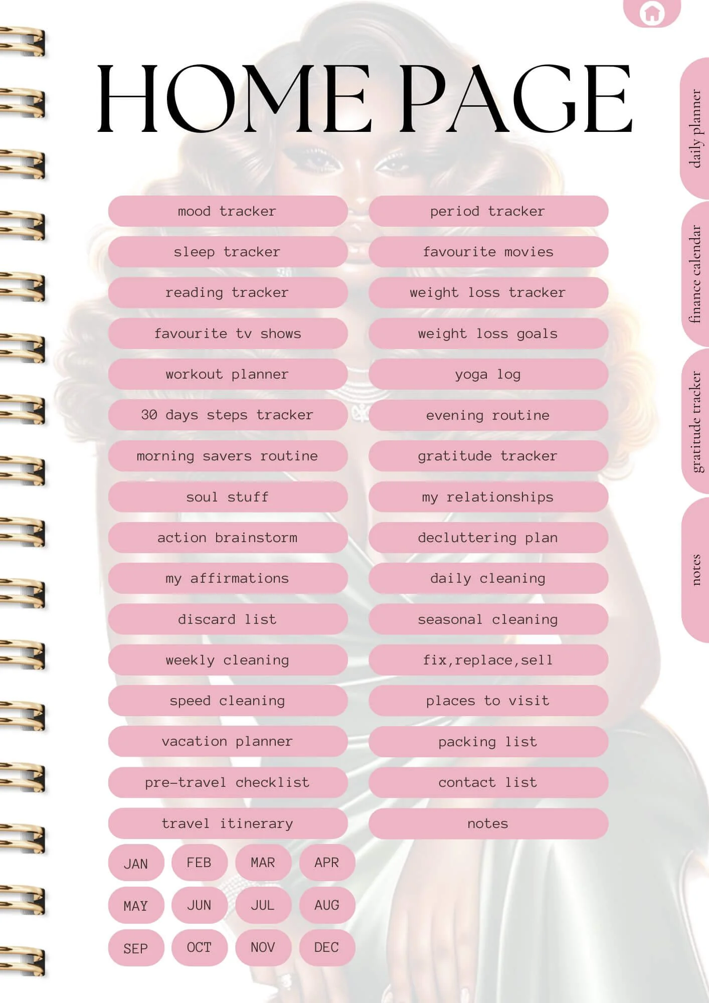 That Girl Planner: Both Digital & Printable | with Resell Rights - Image 4