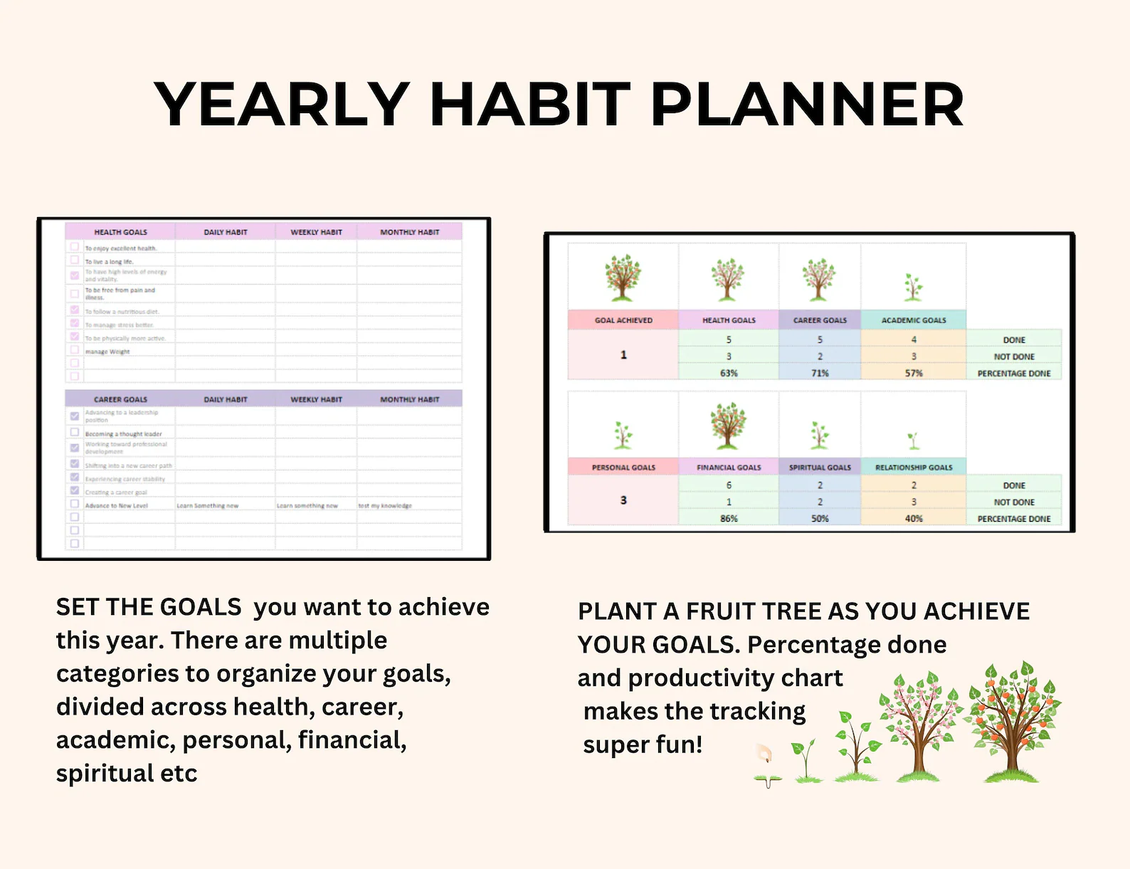 GOOGLE SHEETS & EXCEL HABIT TRACKER TEMPLATE (PLR/MRR) - Image 6