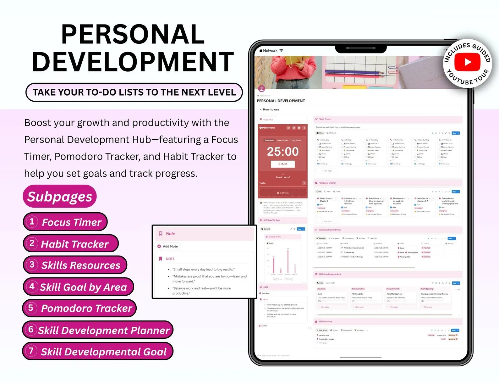 Beautiful Pink Student Planner with Resell Rights - Image 8