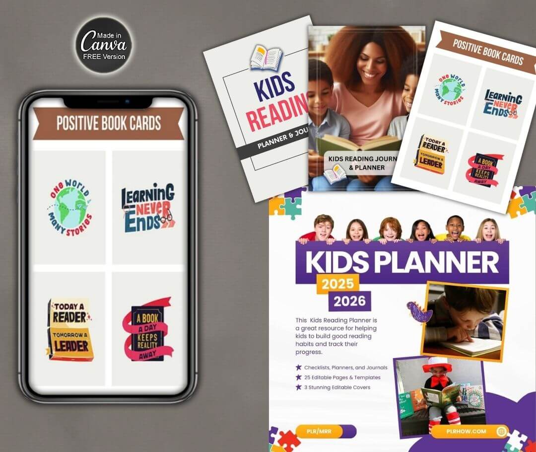 Kids Reading Planner, Journal & eBook | with Resell Rights - Image 6